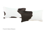 Black and White Cowhide Pillow 12x22 #A51888 by Hudson Hides