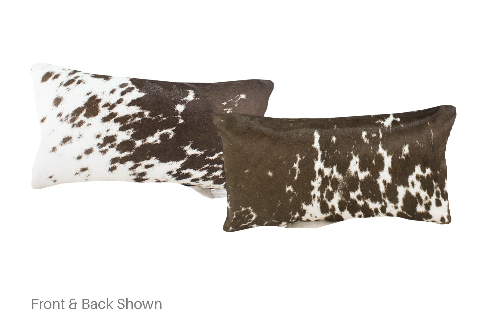 Salt and Pepper Brown Cowhide Pillow #A51895
