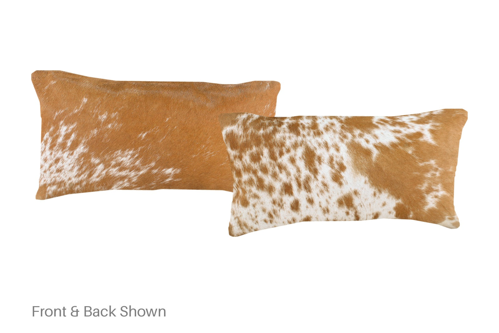 Salt and Pepper Brown Cowhide Pillow #A51897