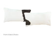 Black and White Cowhide Pillow 12x22 #A51898 by Hudson Hides