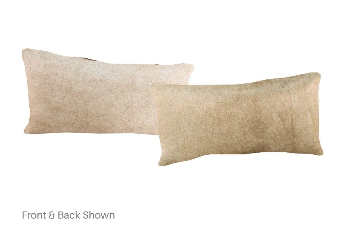 Champagne Cowhide Pillow #A51900