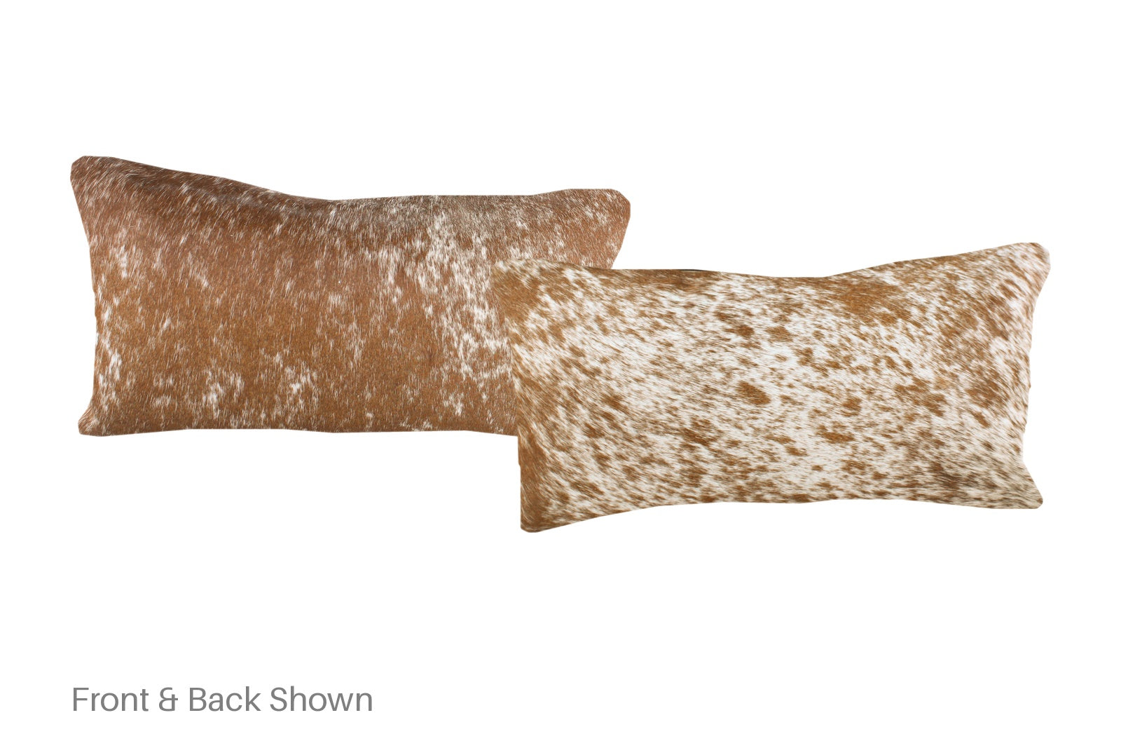 Salt and Pepper Brown Cowhide Pillow #A51902