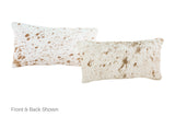 Salt and Pepper Brown Cowhide Pillow 12x22 #A51904 by Hudson Hides