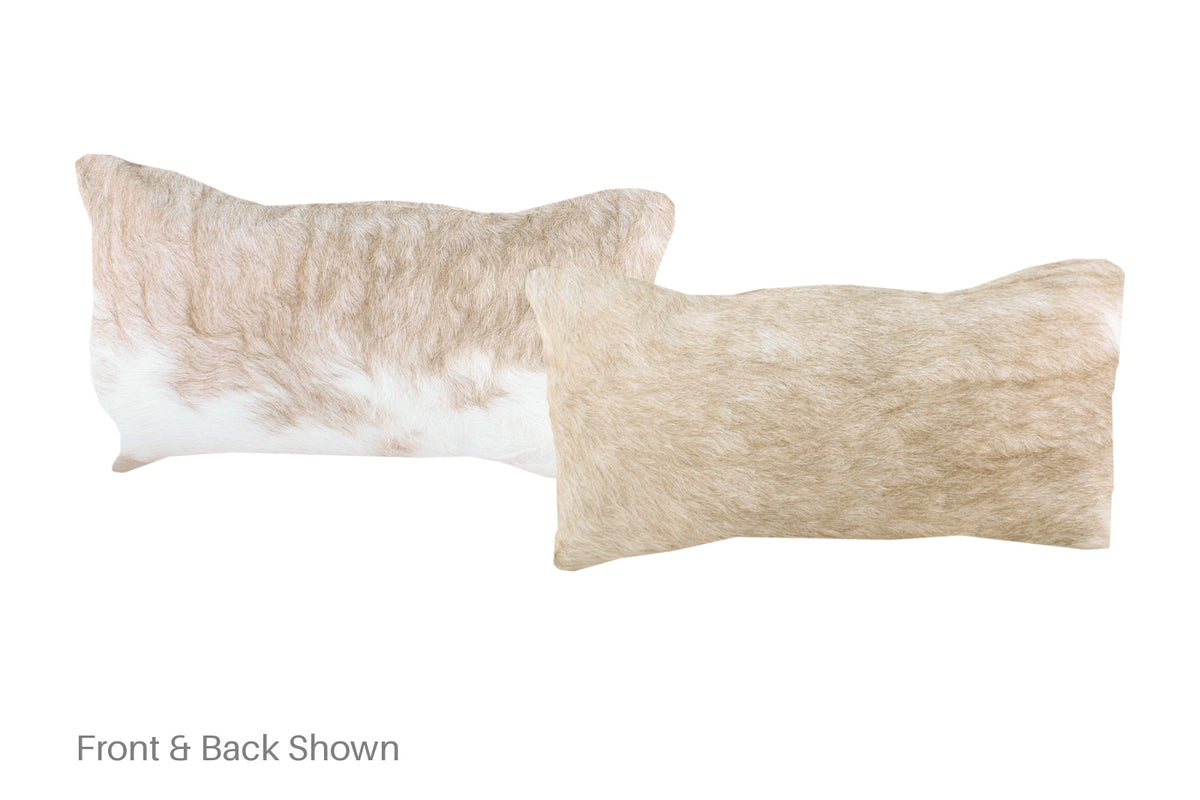 Champagne Cowhide Pillow #A51905