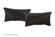 Solid Black Cowhide Pillow 12x22 #A51908 by Hudson Hides