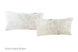 Salt and Pepper Black Cowhide Pillow 12x22 #A51911 by Hudson Hides