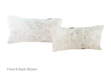Salt and Pepper Black Cowhide Pillow 12x22 #A51911 by Hudson Hides