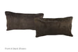 Solid Black Cowhide Pillow 12x22 #A51912 by Hudson Hides