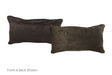 Solid Black Cowhide Pillow 12x22 #A51913 by Hudson Hides