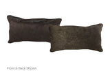 Solid Black Cowhide Pillow 12x22 #A51913 by Hudson Hides