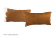 Brown and White Cowhide Pillow 12x22 #A51914 by Hudson Hides