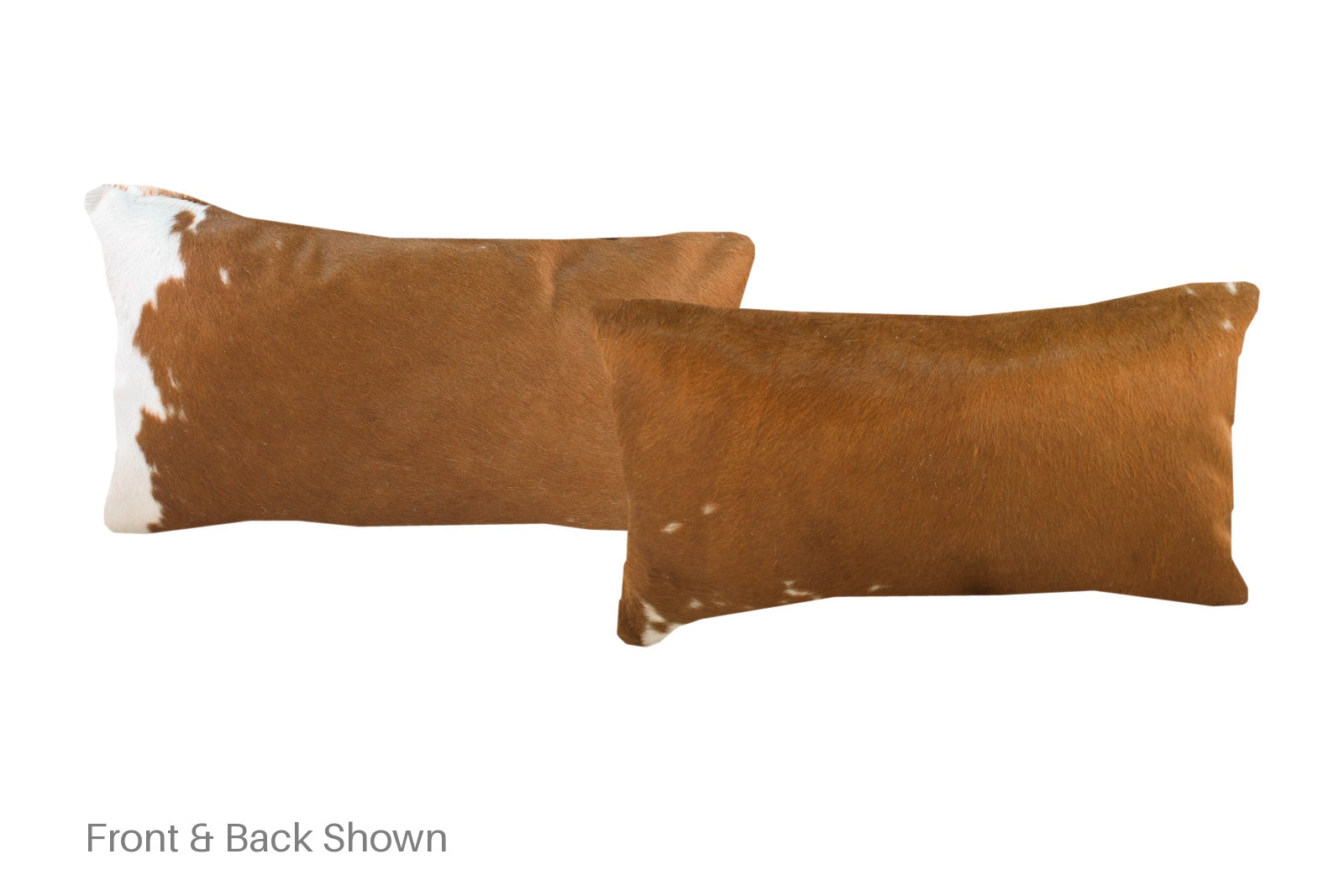 Brown and White Cowhide Pillow #A51914