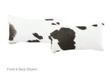 Black and White Cowhide Pillow 12x22 #A51916 by Hudson Hides