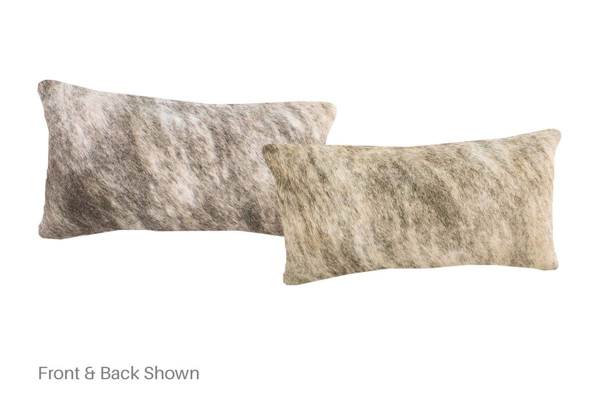Grey Cowhide Pillow #A51917