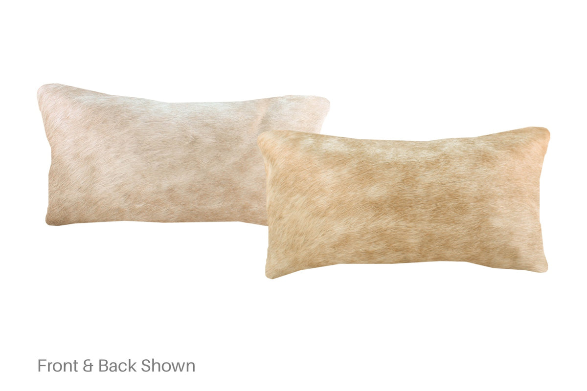 Champagne Cowhide Pillow #A51919