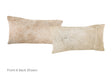 Grey with Beige Cowhide Pillow 12x22 #A51921 by Hudson Hides