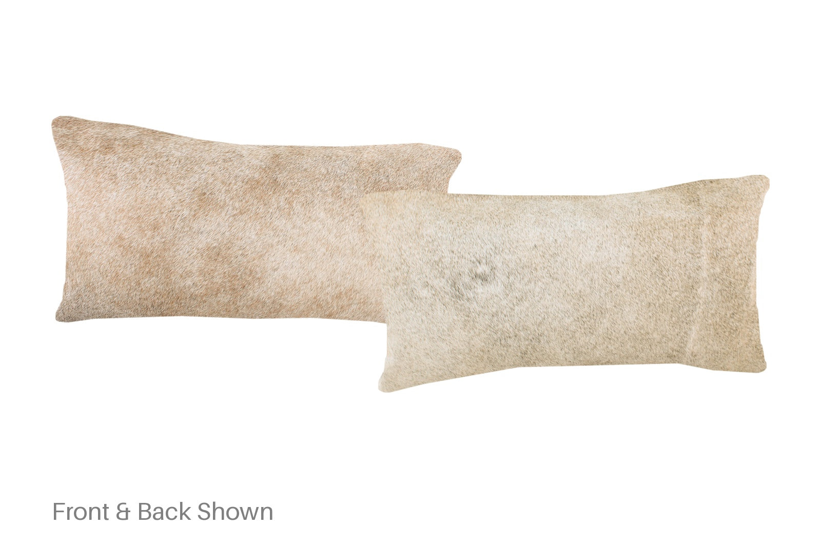 Grey with Beige Cowhide Pillow #A51921