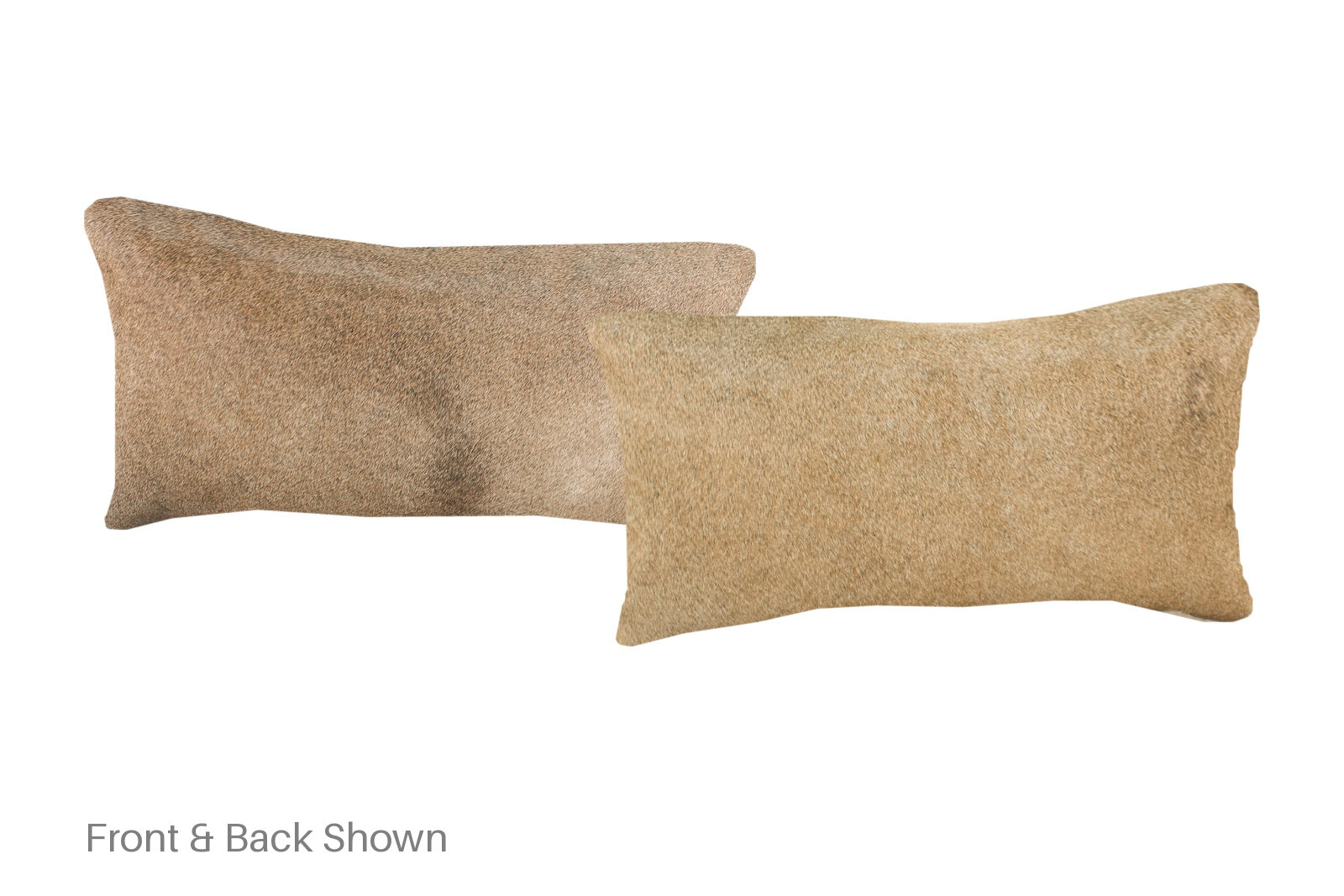 Grey with Beige Cowhide Pillow #A51922
