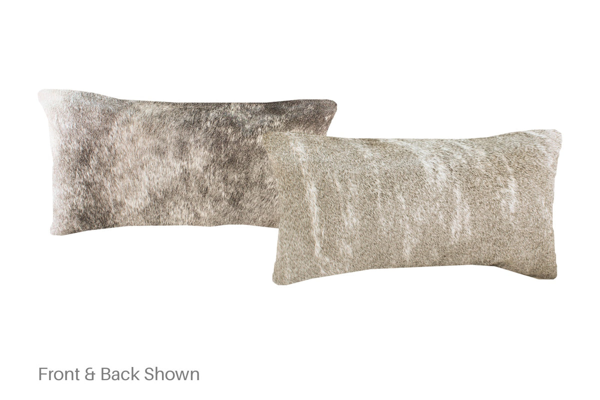 Grey Cowhide Pillow #A51926