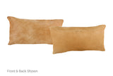 Solid Brown Cowhide Pillow 12x22 #A51933 by Hudson Hides