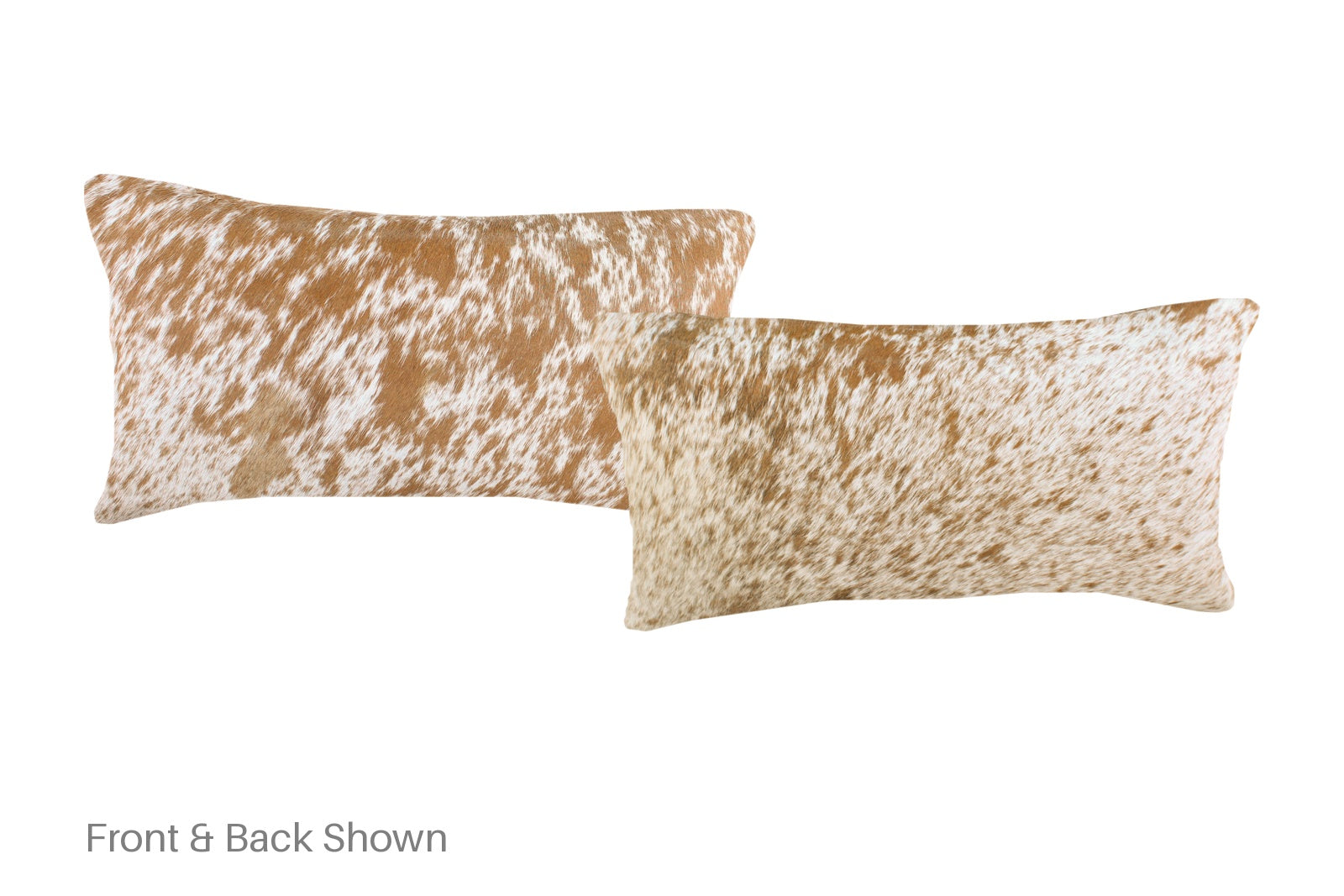 Salt and Pepper Brown Cowhide Pillow #A51934