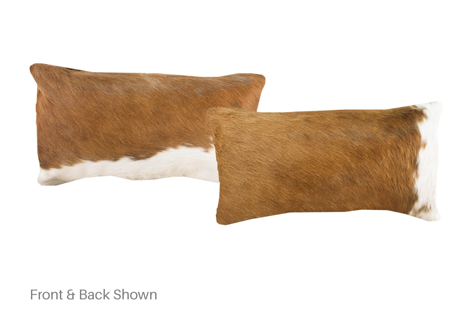 Brown and White Cowhide Pillow #A51935