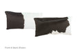 Black and White Cowhide Pillow 12x22 #A51939 by Hudson Hides