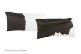 Black and White Cowhide Pillow 12x22 #A51939 by Hudson Hides