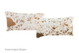 Salt and Pepper Brown Cowhide Pillow 12x22 #A51941 by Hudson Hides
