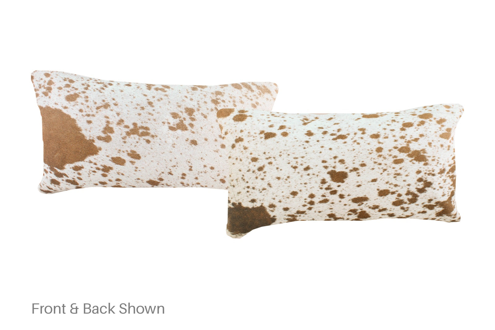 Salt and Pepper Brown Cowhide Pillow #A51941
