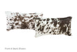 Salt and Pepper Black Cowhide Pillow 12x22 #A51944 by Hudson Hides