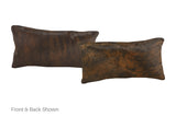 Dark Brindle Cowhide Pillow 12x22 #A51946 by Hudson Hides