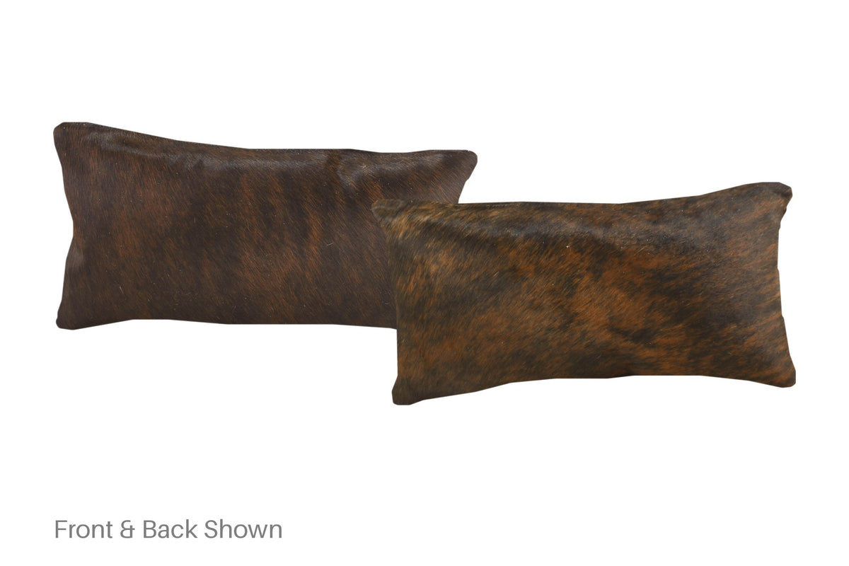 Dark Brindle Cowhide Pillow #A51946