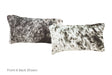 Salt and Pepper Black Cowhide Pillow 12x22 #A51947 by Hudson Hides