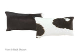 Black and White Cowhide Pillow 12x22 #A51948 by Hudson Hides
