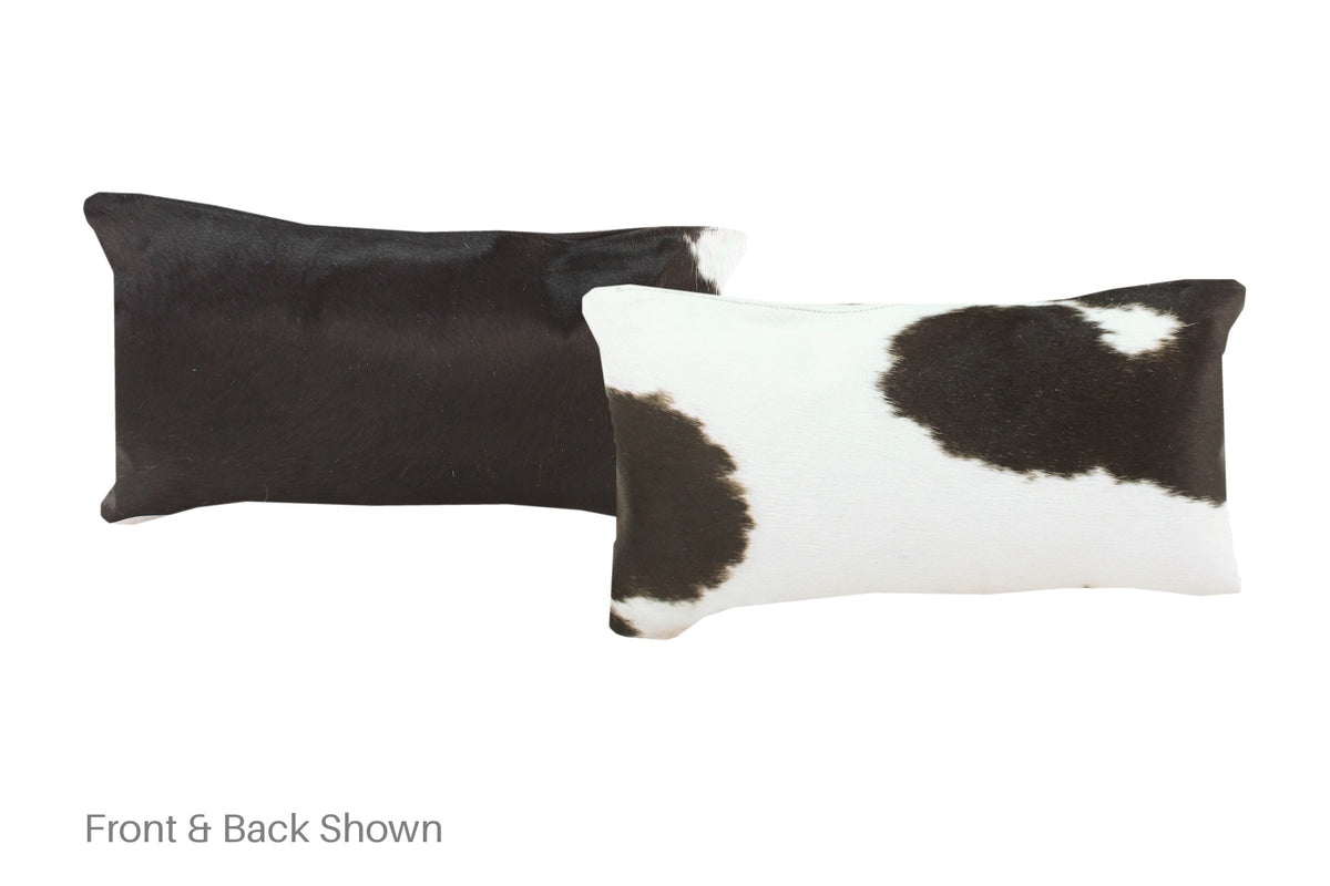 Black and White Cowhide Pillow #A51948
