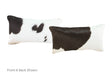 Black and White Cowhide Pillow 12x22 #A51951 by Hudson Hides
