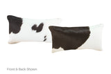 Black and White Cowhide Pillow 12x22 #A51951 by Hudson Hides