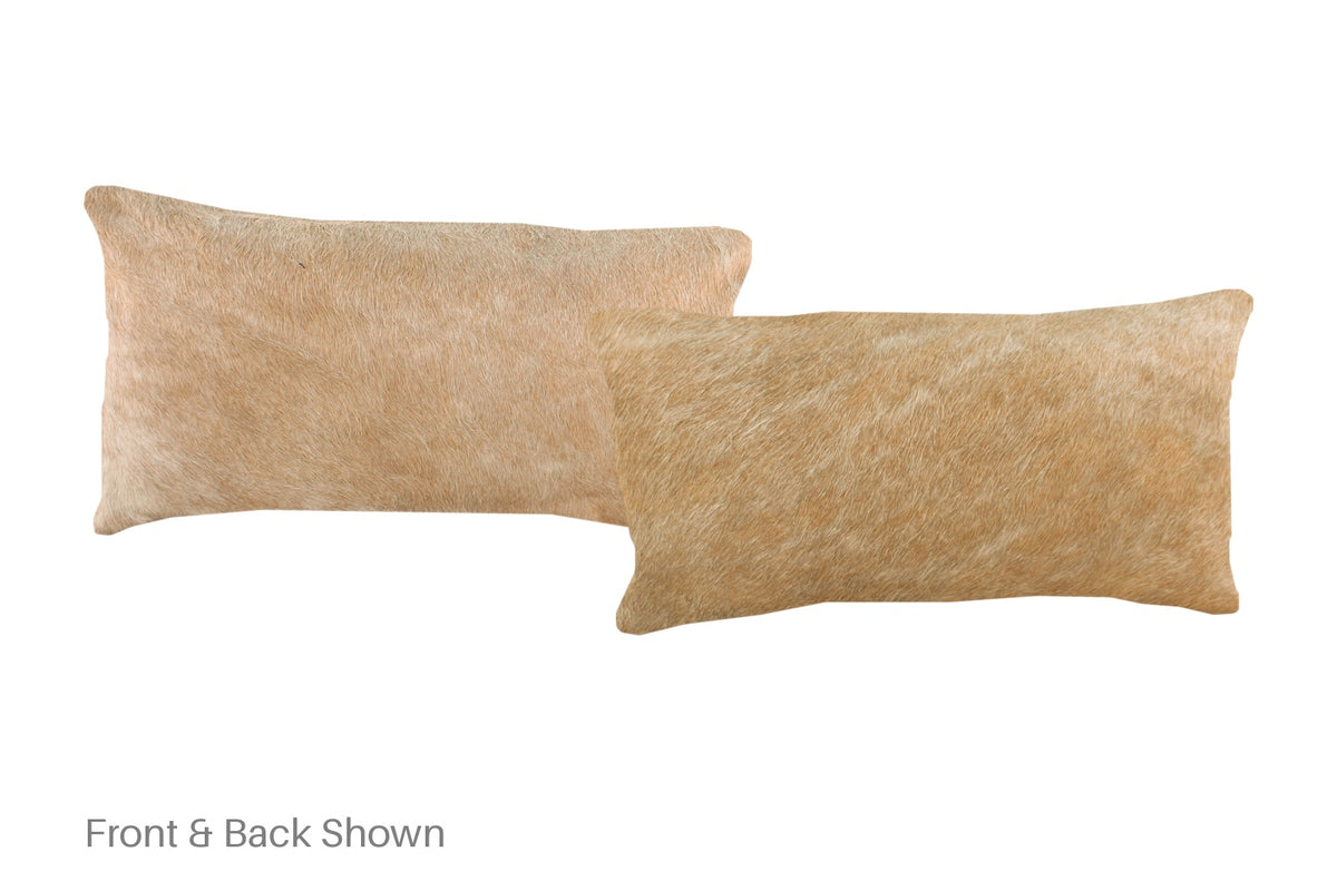 Beige Cowhide Pillow #A51954