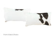 Black and White Cowhide Pillow 12x22 #A51956 by Hudson Hides
