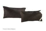 Black and White Cowhide Pillow 12x22 #A51957 by Hudson Hides