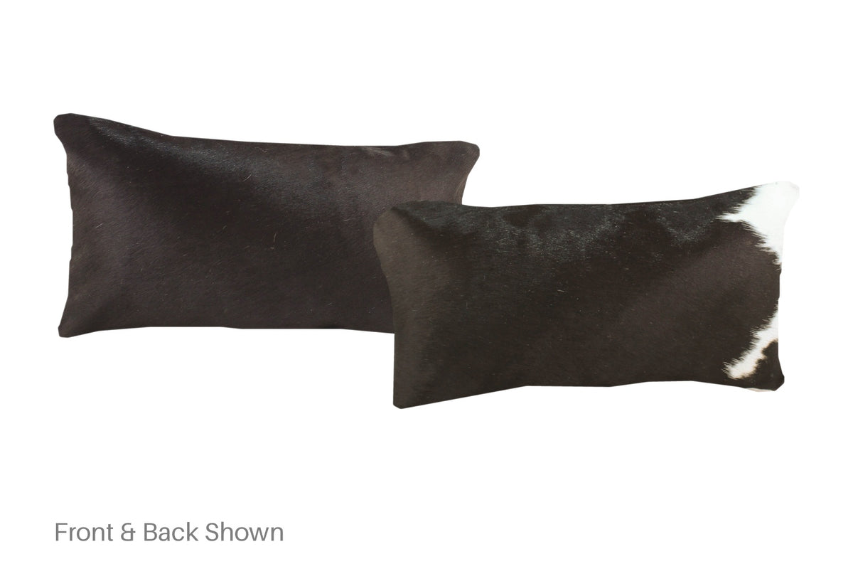 Black and White Cowhide Pillow #A51957
