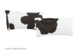 Black and White Cowhide Pillow 12x22 #A51976 by Hudson Hides