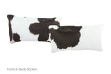 Black and White Cowhide Pillow 12x22 #A51976 by Hudson Hides