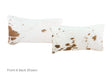 Salt and Pepper Brown Cowhide Pillow 12x22 #A51978 by Hudson Hides