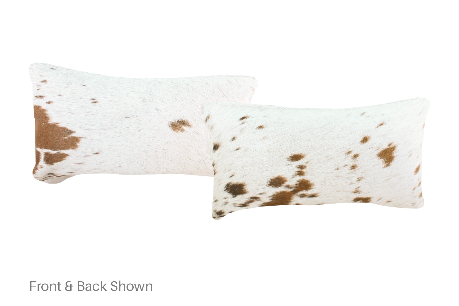 Salt and Pepper Brown Cowhide Pillow #A51978