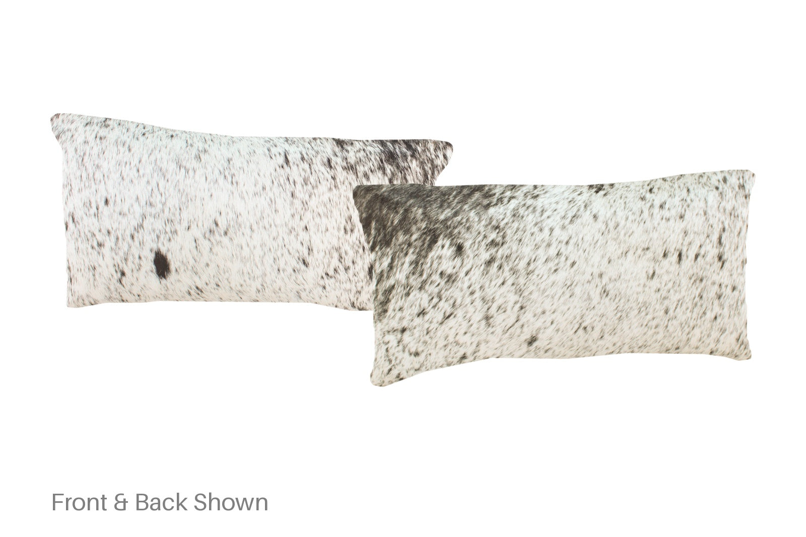 Salt and Pepper Black Cowhide Pillow #A51979