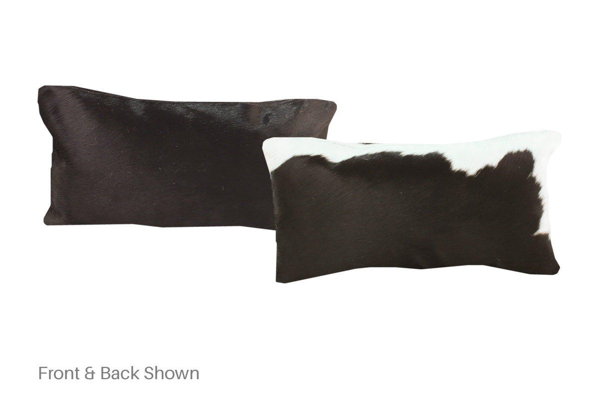 Black and White Cowhide Pillow #A51981