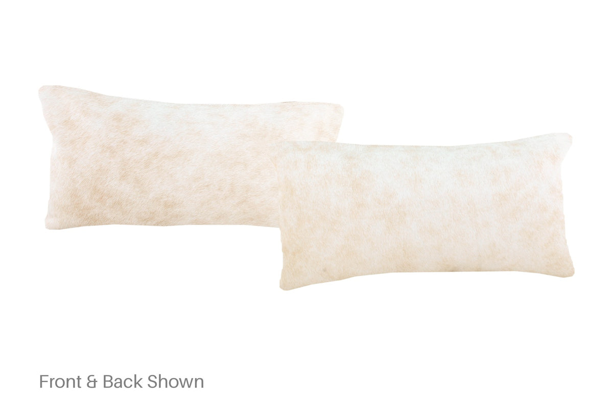 Beige Cowhide Pillow #A51982