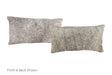 Salt and Pepper Black Cowhide Pillow 12x22 #A51987 by Hudson Hides
